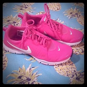 Nike size 10. Womens pink sneakers.